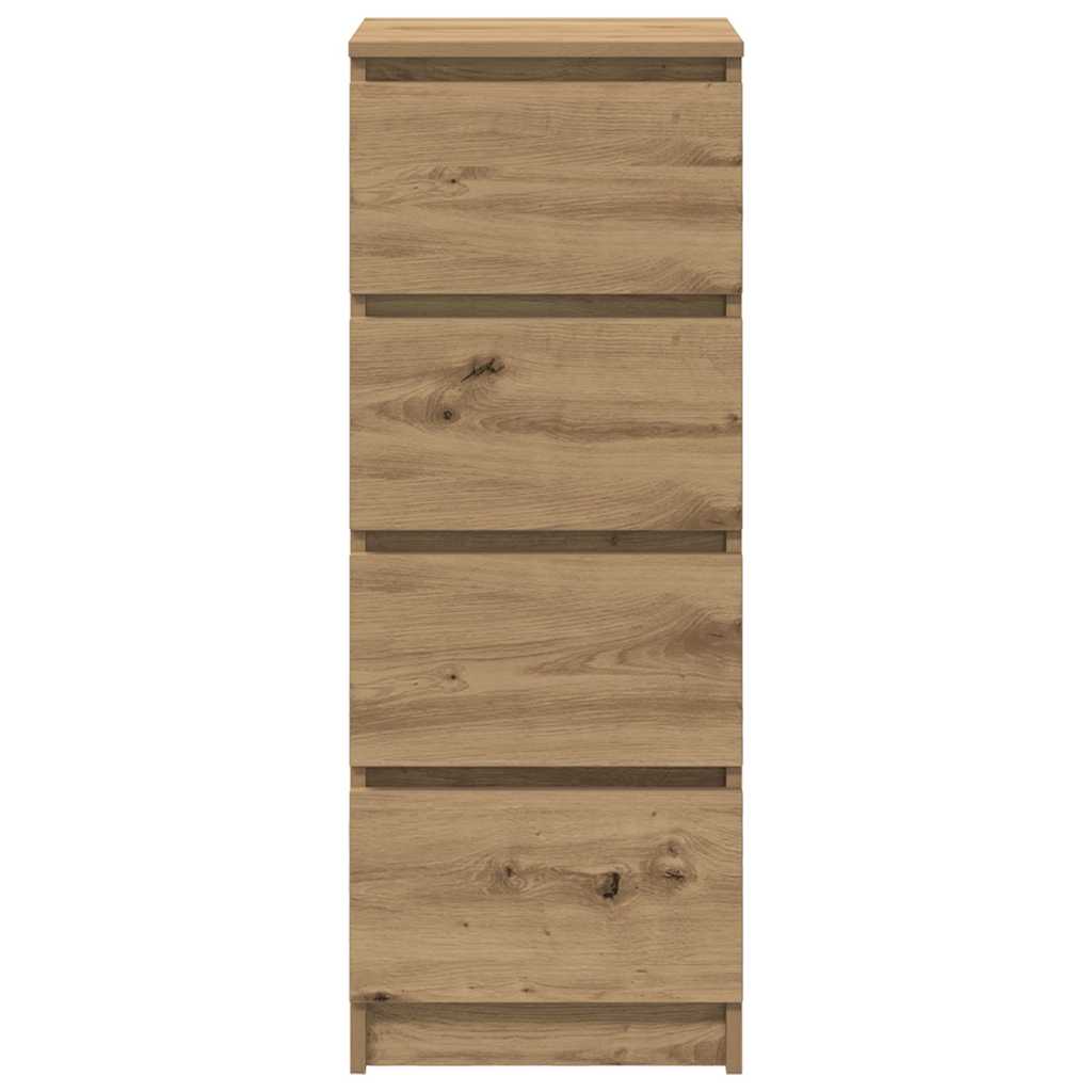 vidaXL Komoda Artisan Dąb 37,5x35x99 cm Drewno klejone