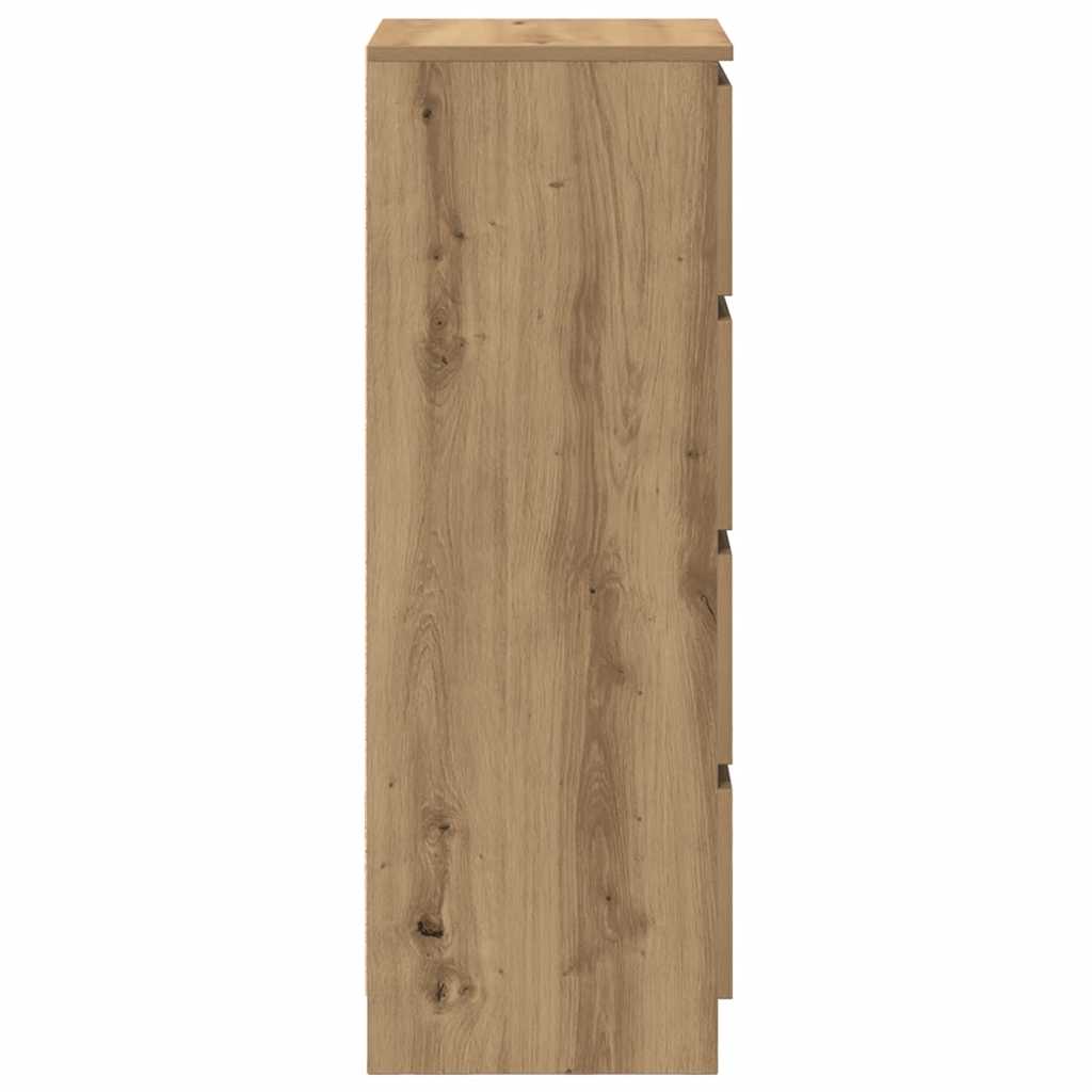 vidaXL Komoda Artisan Dąb 37,5x35x99 cm Drewno klejone