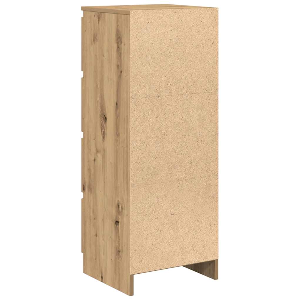 vidaXL Komoda Artisan Dąb 37,5x35x99 cm Drewno klejone