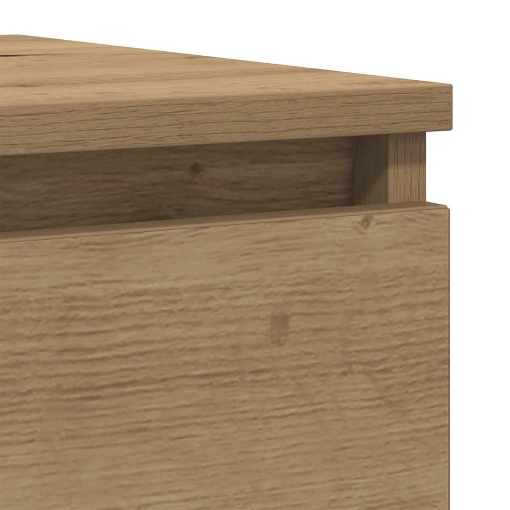 vidaXL Komoda Artisan Dąb 37,5x35x99 cm Drewno klejone