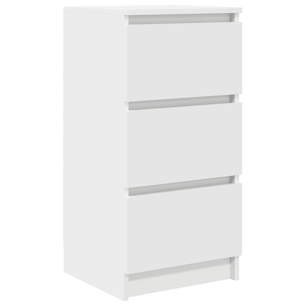 vidaXL Komoda Biała 37,5x35x76 cm Drewno klejone