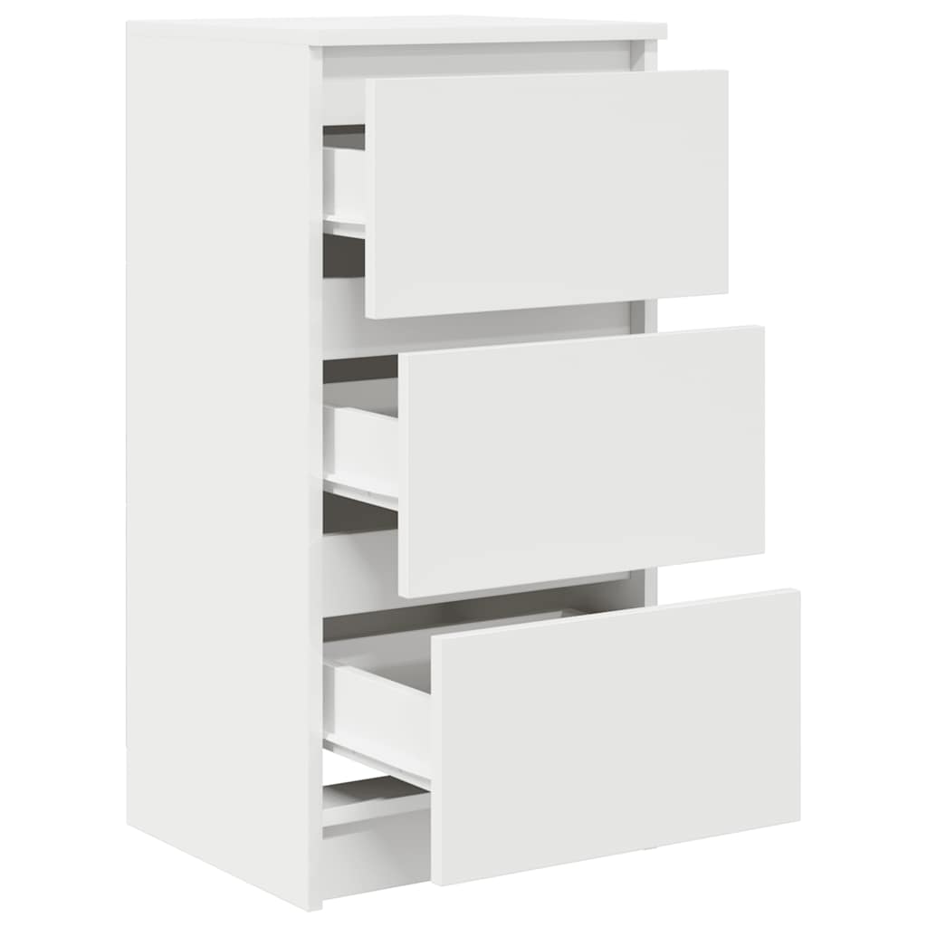 vidaXL Komoda Biała 37,5x35x76 cm Drewno klejone