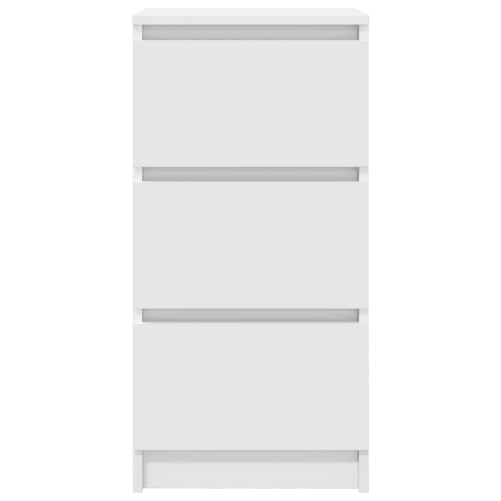 vidaXL Komoda Biała 37,5x35x76 cm Drewno klejone