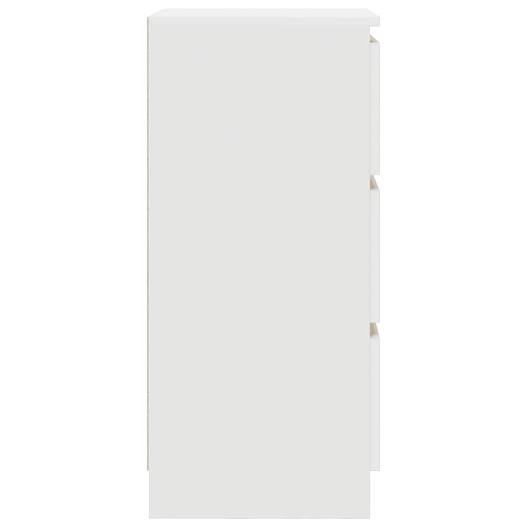 vidaXL Komoda Biała 37,5x35x76 cm Drewno klejone
