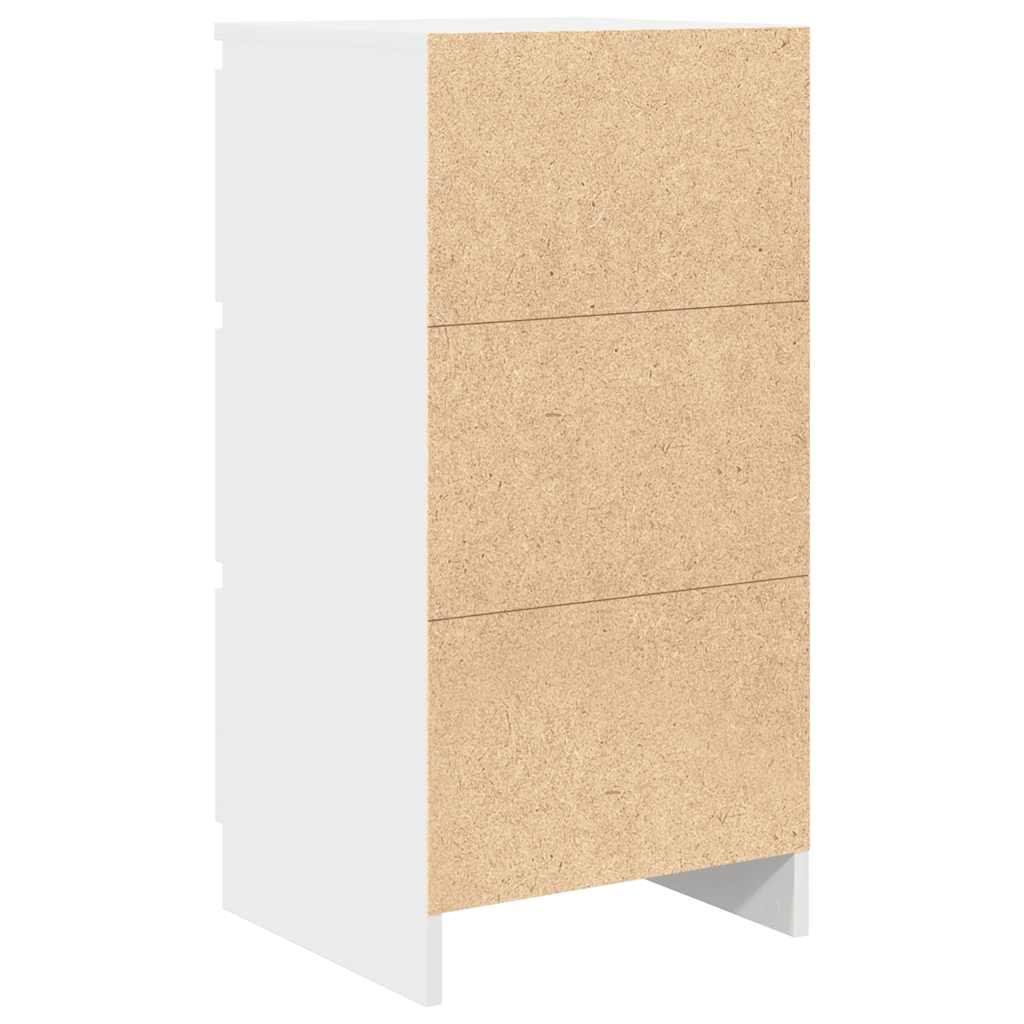 vidaXL Komoda Biała 37,5x35x76 cm Drewno klejone