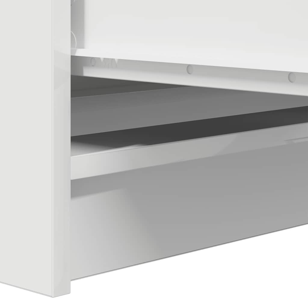 vidaXL Komoda Biała 37,5x35x76 cm Drewno klejone