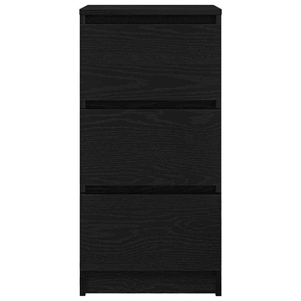 vidaXL Komoda Czarny Dąb 37,5x35x76 cm Drewno klejone