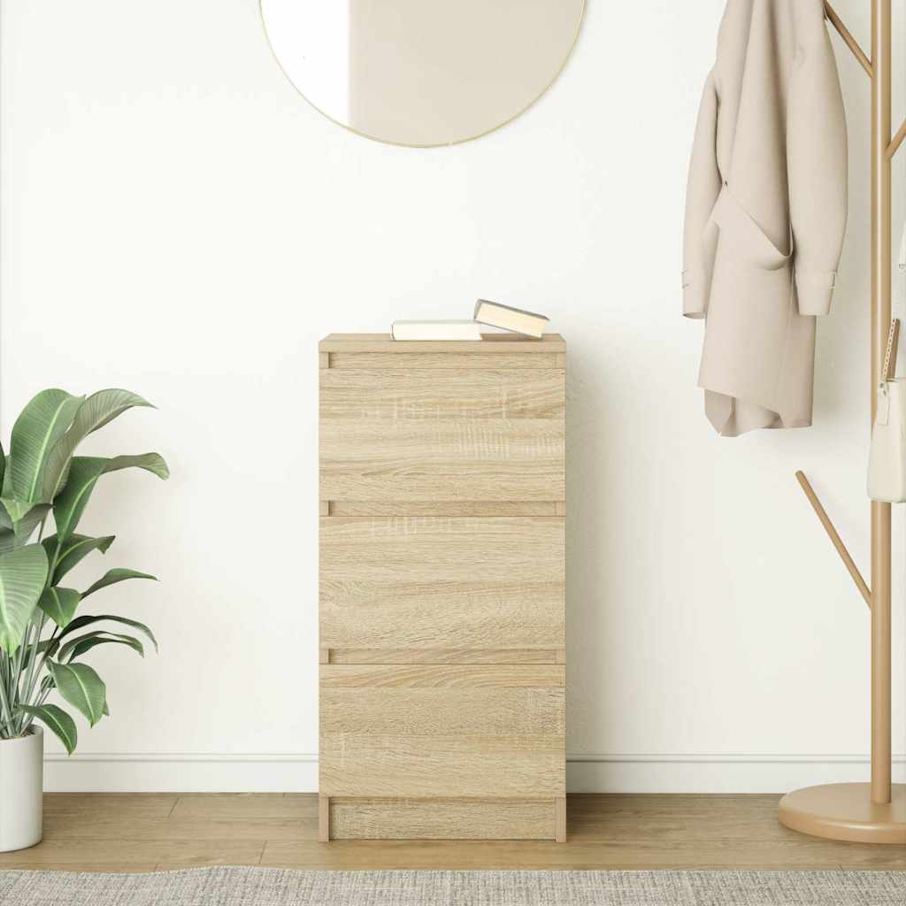 vidaXL Komoda Sonoma Oak 37,5x35x76 cm Drewno klejone