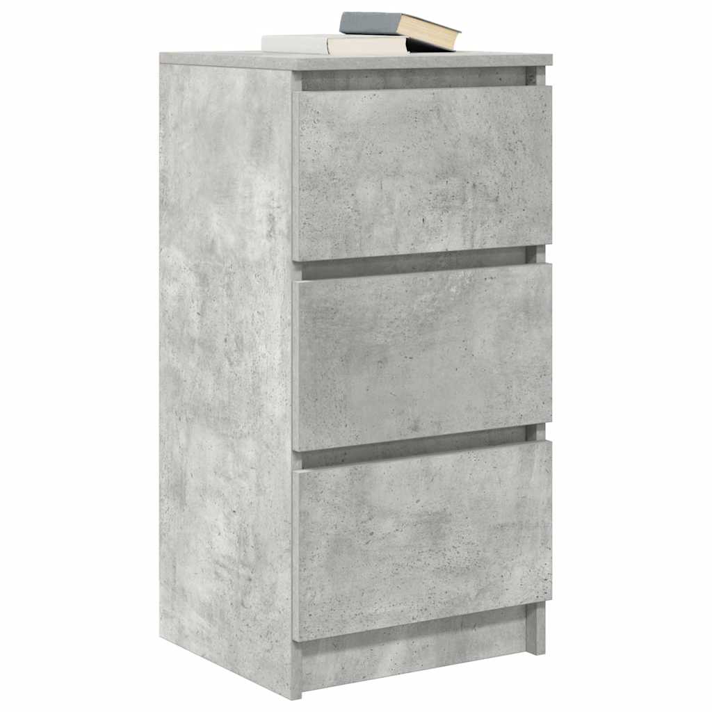 vidaXL Komoda Betonowa Szara 37,5x35x76 cm Drewno klejone