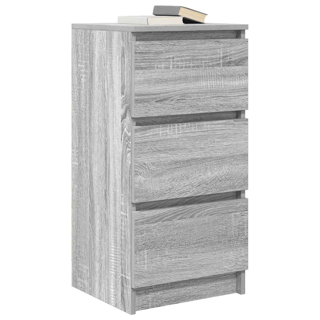 vidaXL Komoda Szara Sonoma 37,5x35x76 cm Drewno klejone