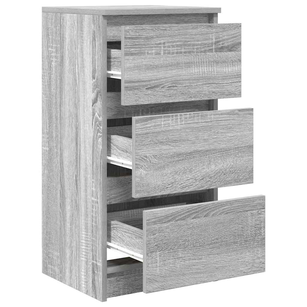 vidaXL Komoda Szara Sonoma 37,5x35x76 cm Drewno klejone