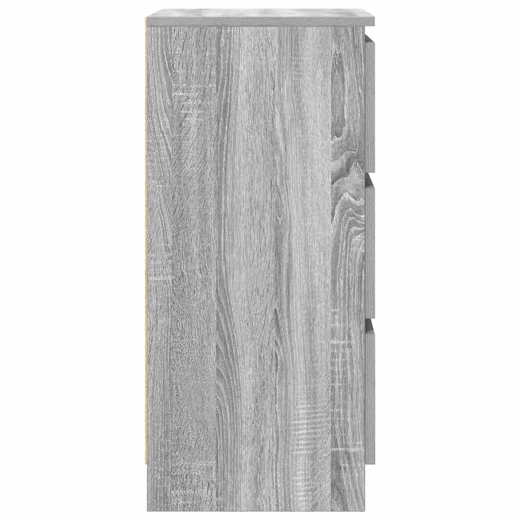 vidaXL Komoda Szara Sonoma 37,5x35x76 cm Drewno klejone