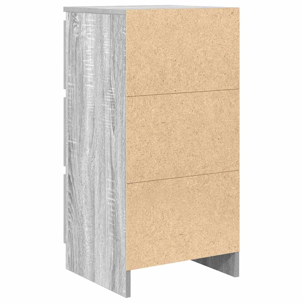 vidaXL Komoda Szara Sonoma 37,5x35x76 cm Drewno klejone