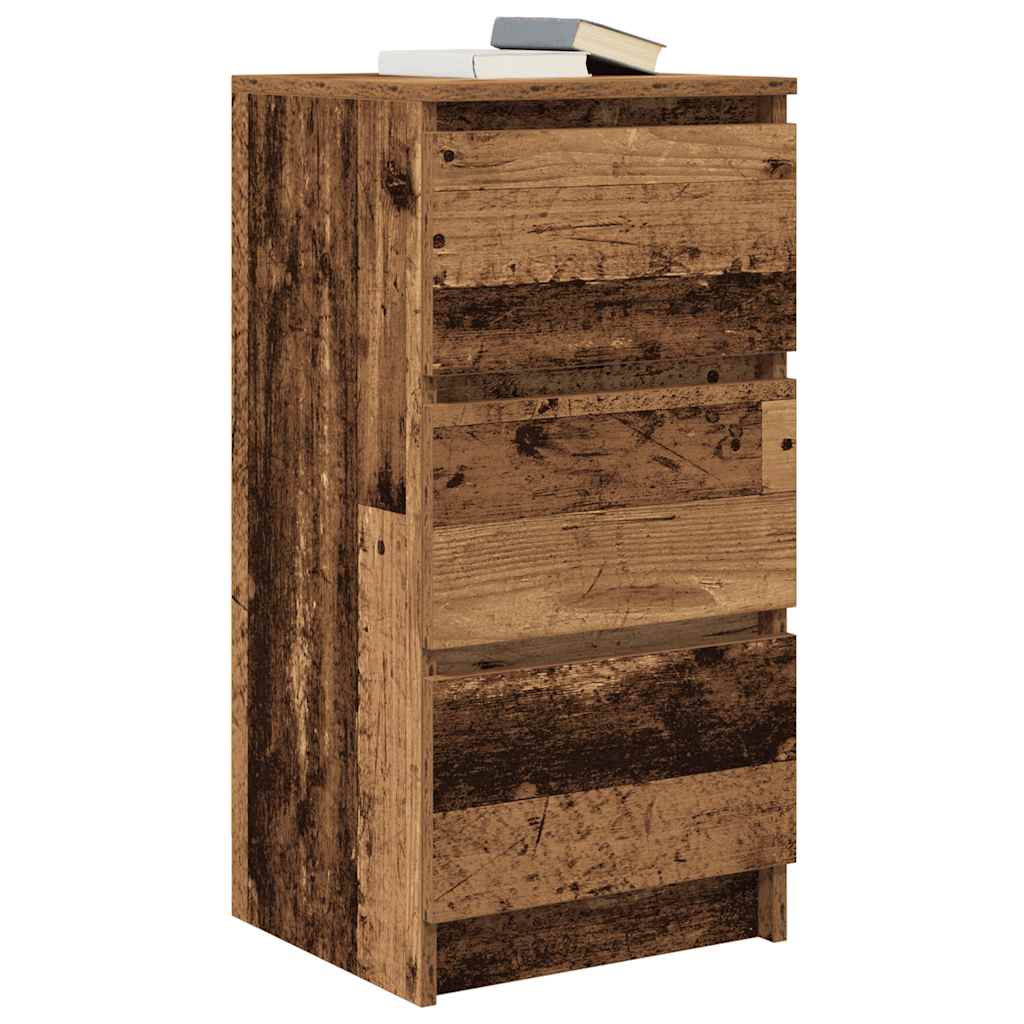vidaXL Komoda Stare drewno 37,5x35x76 cm Drewno klejone