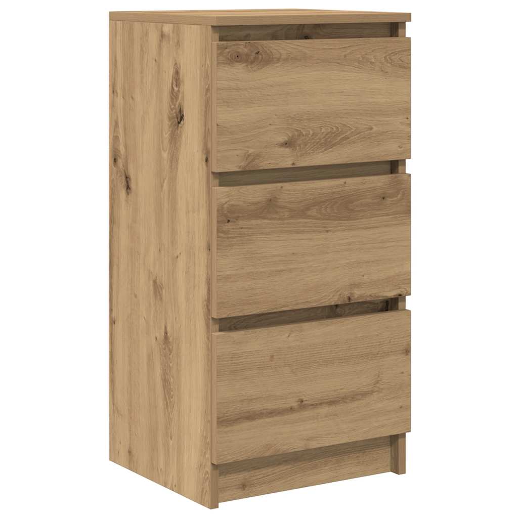 vidaXL Komoda Artisan Dąb 37,5x35x76 cm Drewno klejone