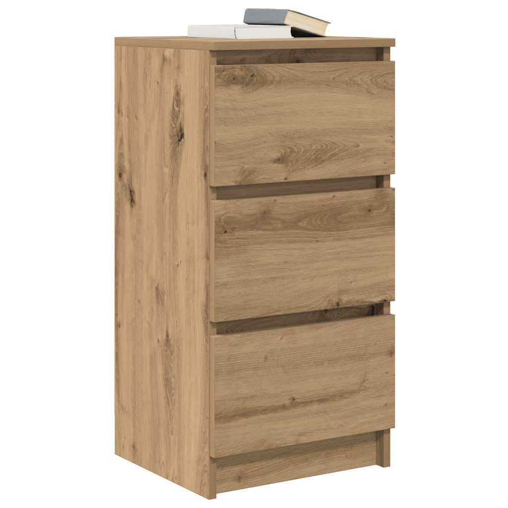 vidaXL Komoda Artisan Dąb 37,5x35x76 cm Drewno klejone