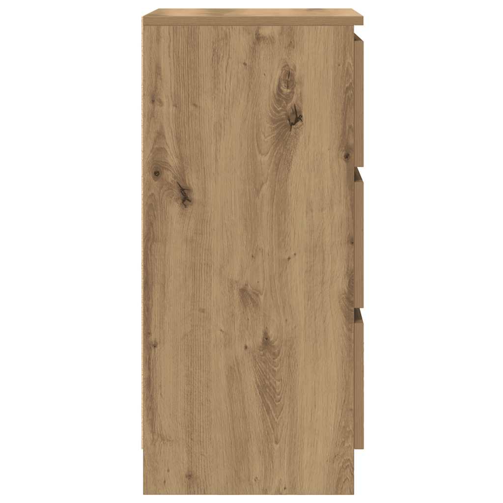 vidaXL Komoda Artisan Dąb 37,5x35x76 cm Drewno klejone