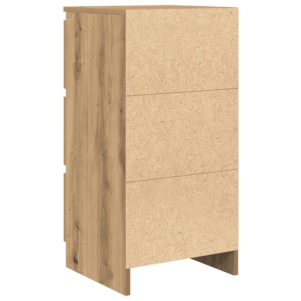 vidaXL Komoda Artisan Dąb 37,5x35x76 cm Drewno klejone
