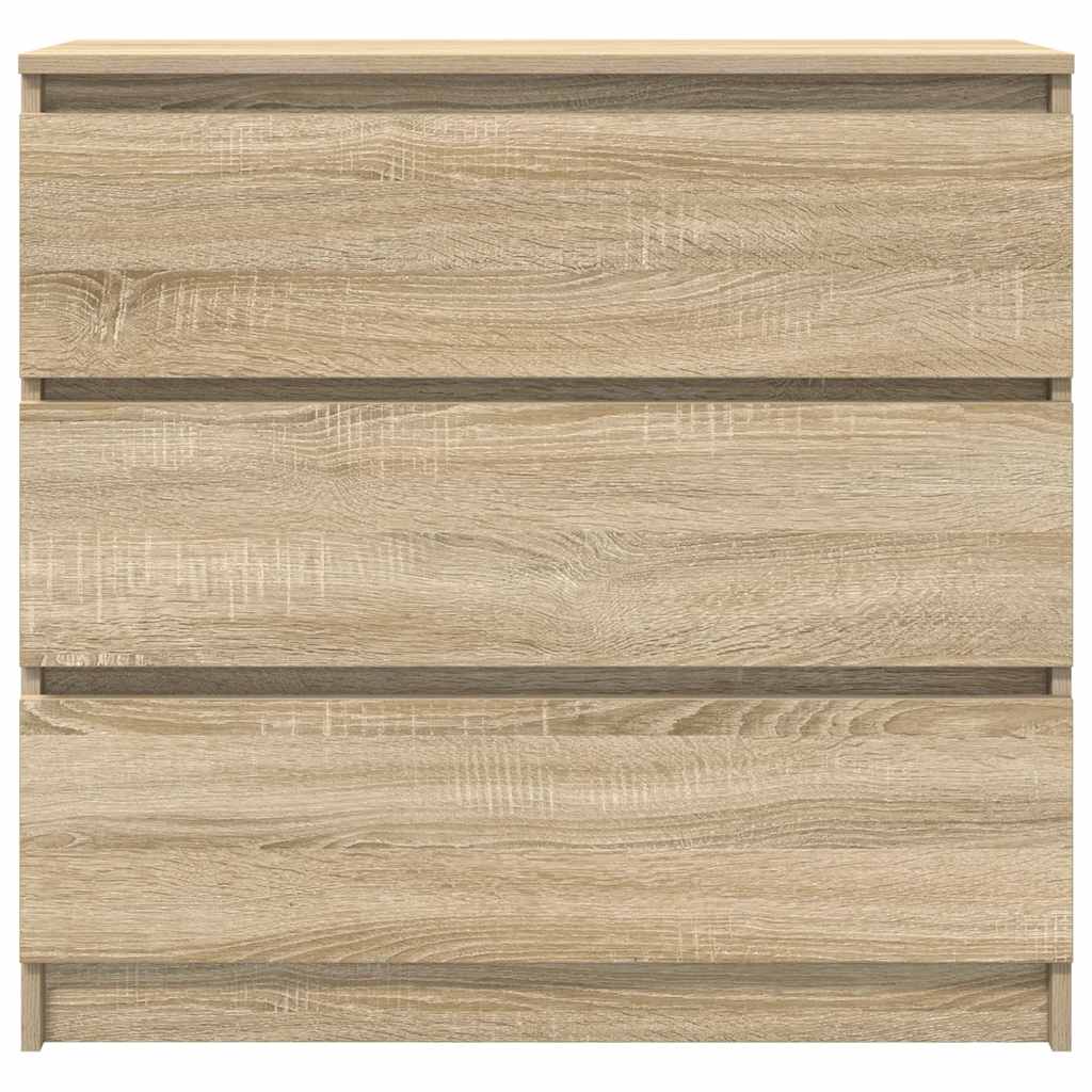 vidaXL Szafka, dąb sonoma, 80x35x76 cm, materiał drewnopochodny