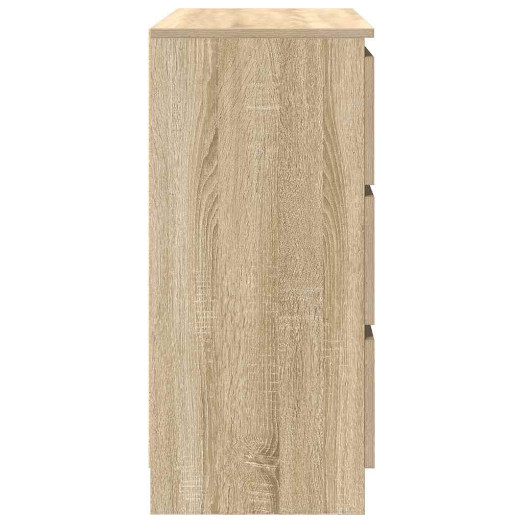 vidaXL Szafka, dąb sonoma, 80x35x76 cm, materiał drewnopochodny