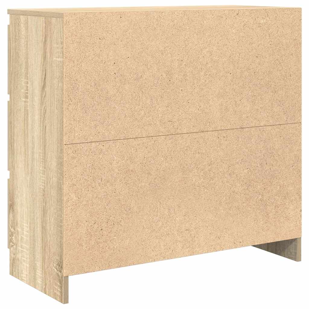 vidaXL Szafka, dąb sonoma, 80x35x76 cm, materiał drewnopochodny