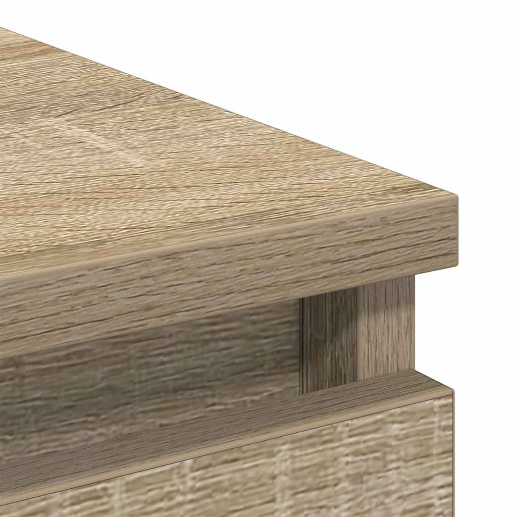 vidaXL Szafka, dąb sonoma, 80x35x76 cm, materiał drewnopochodny