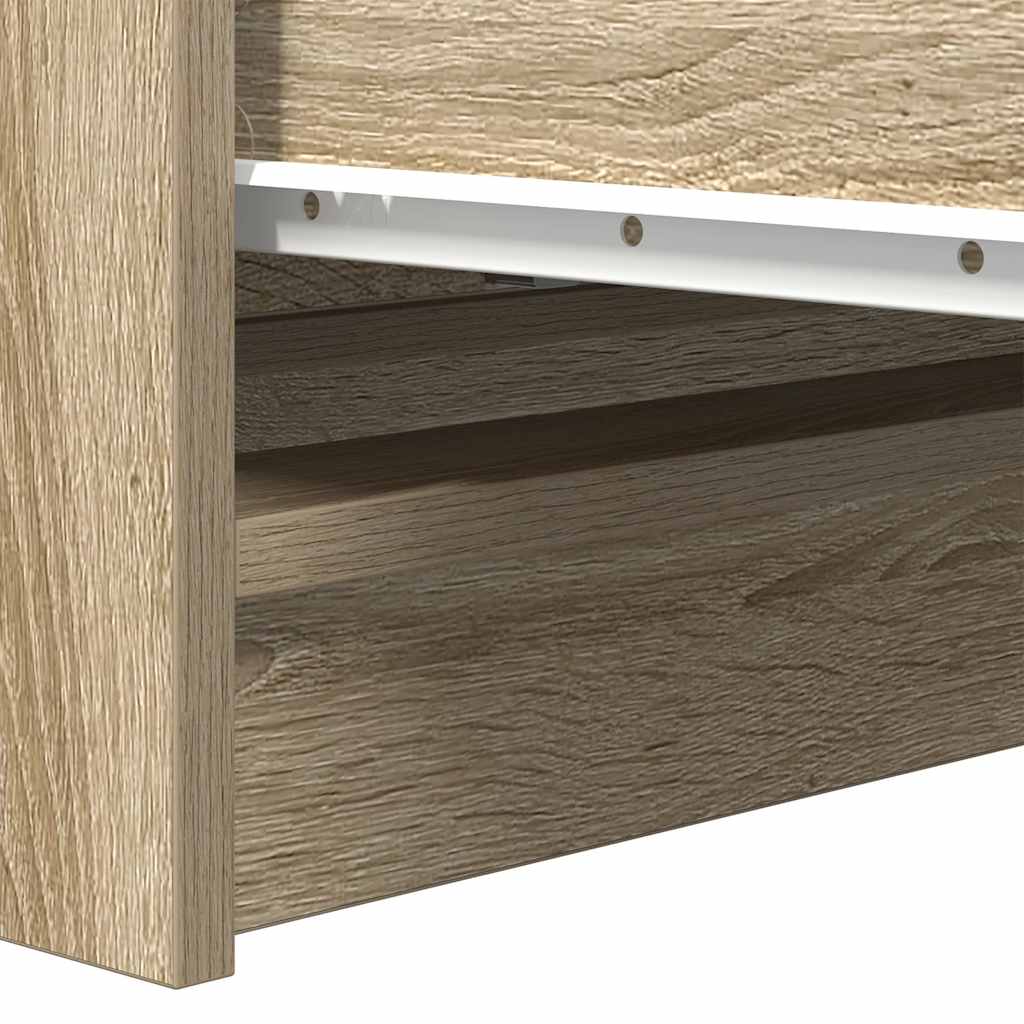 vidaXL Szafka, dąb sonoma, 80x35x76 cm, materiał drewnopochodny