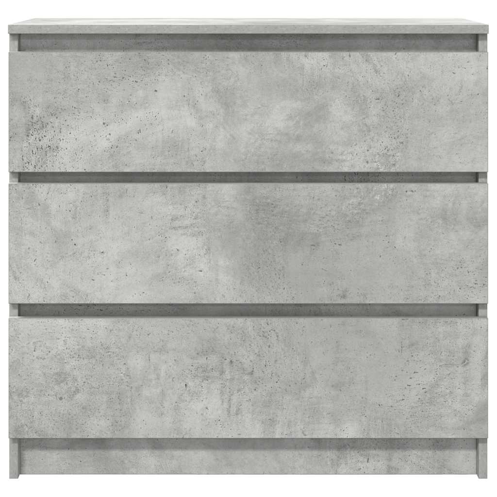 vidaXL Szafka, szarość betonu, 80x35x76 cm, materiał drewnopochodny