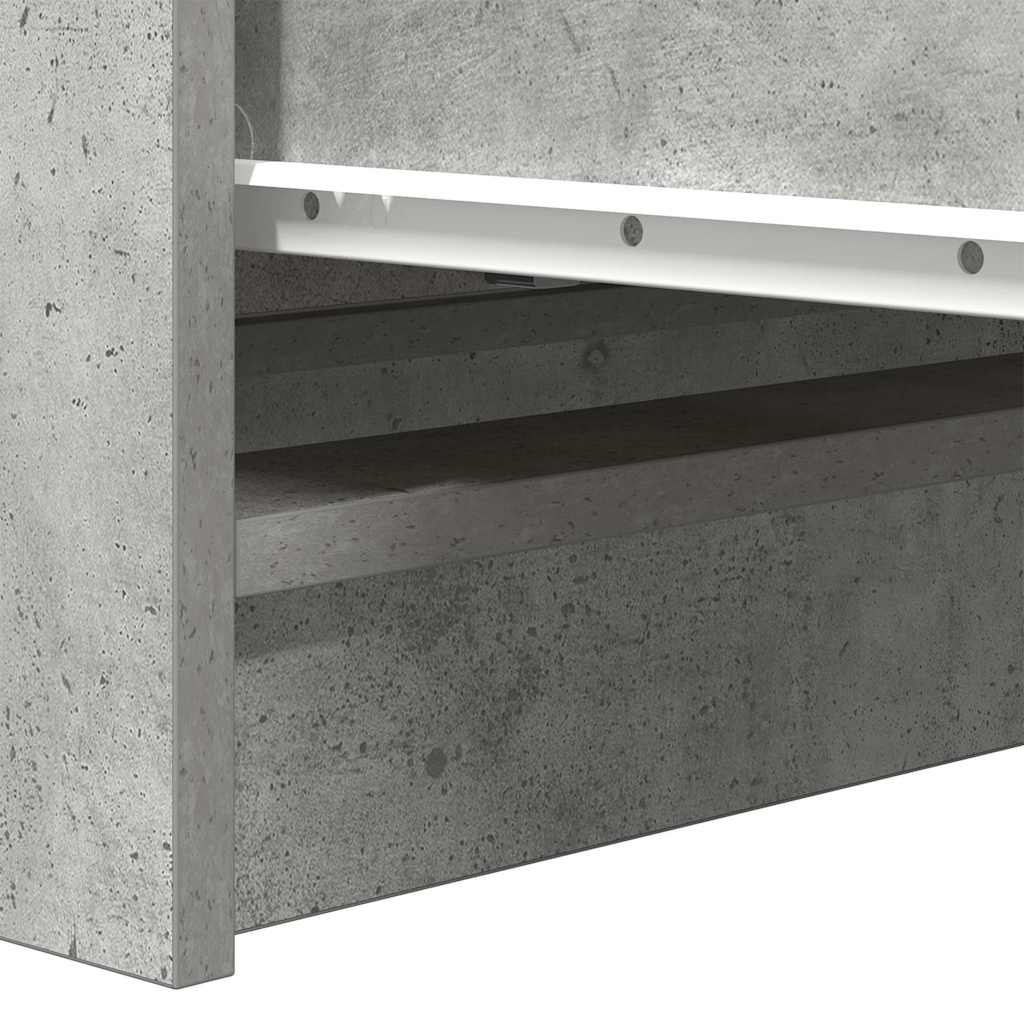 vidaXL Szafka, szarość betonu, 80x35x76 cm, materiał drewnopochodny