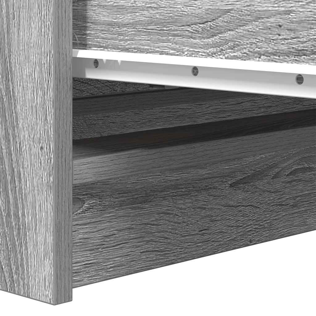 vidaXL Szafka, szary dąb sonoma, 80x35x76 cm, materiał drewnopochodny