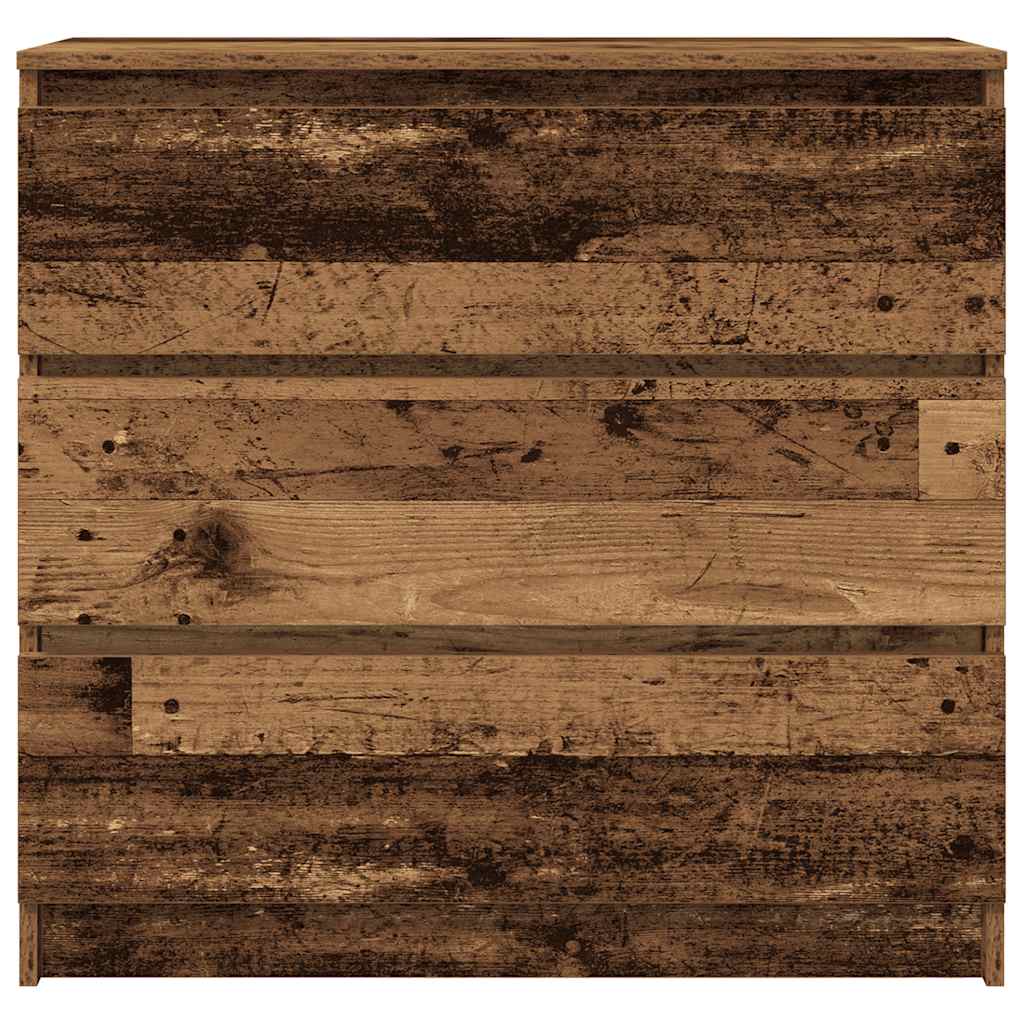 vidaXL Szafka, stare drewno, 80x35x76 cm, materiał drewnopochodny