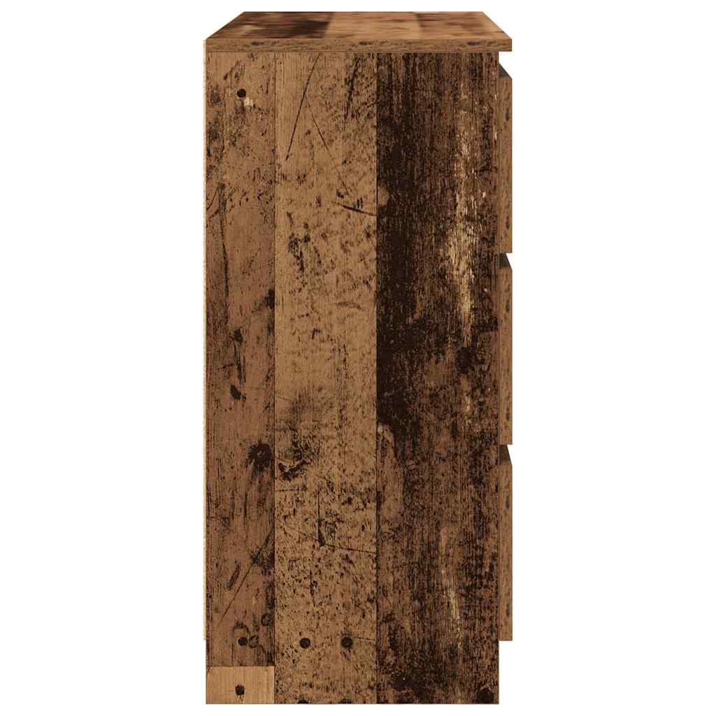 vidaXL Szafka, stare drewno, 80x35x76 cm, materiał drewnopochodny