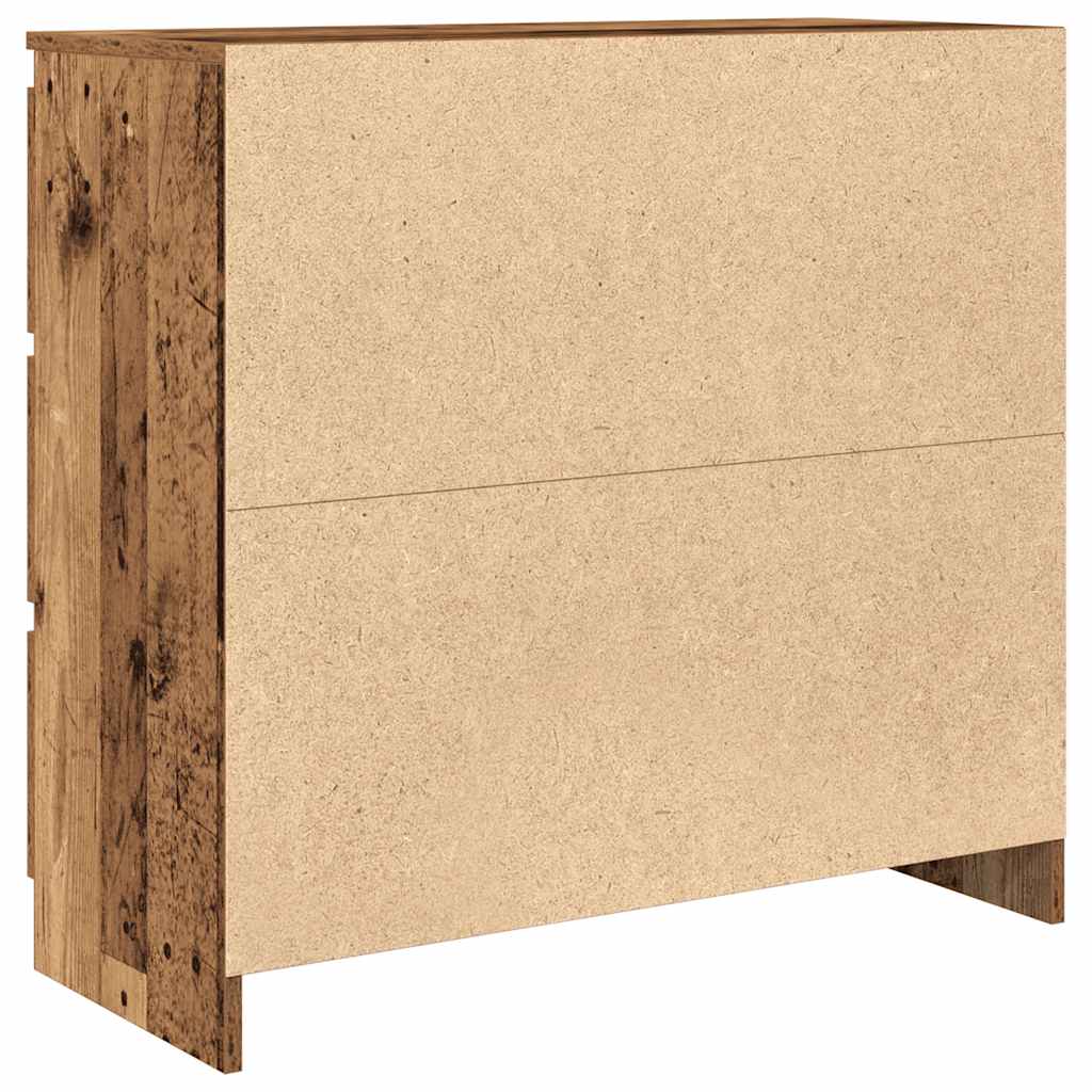 vidaXL Szafka, stare drewno, 80x35x76 cm, materiał drewnopochodny