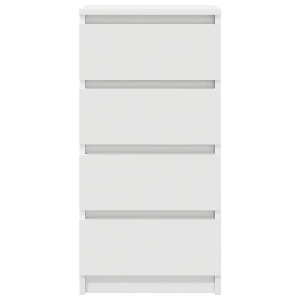 vidaXL Komoda Biała 37,5x35x76 cm Drewno klejone