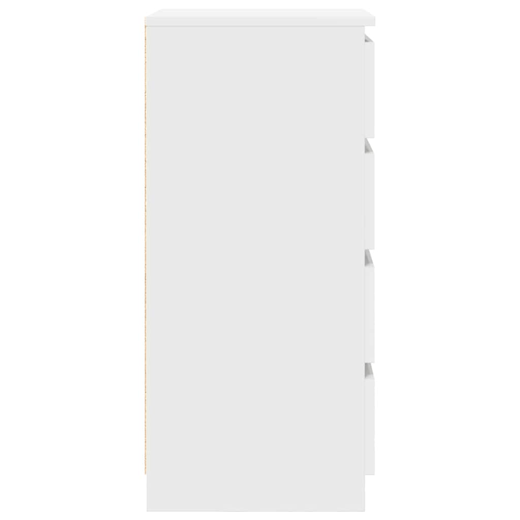 vidaXL Komoda Biała 37,5x35x76 cm Drewno klejone