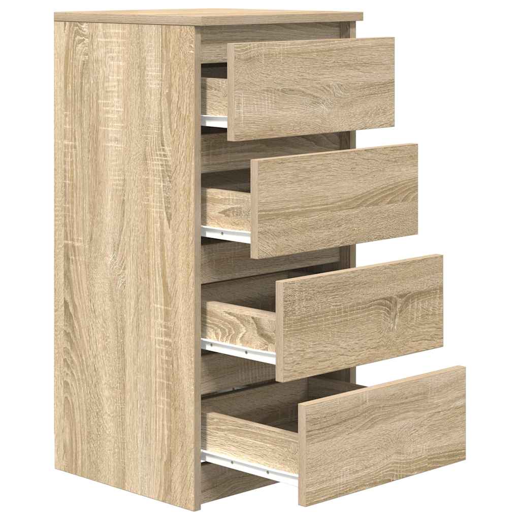 vidaXL Komoda Sonoma Oak 37,5x35x76 cm Drewno klejone