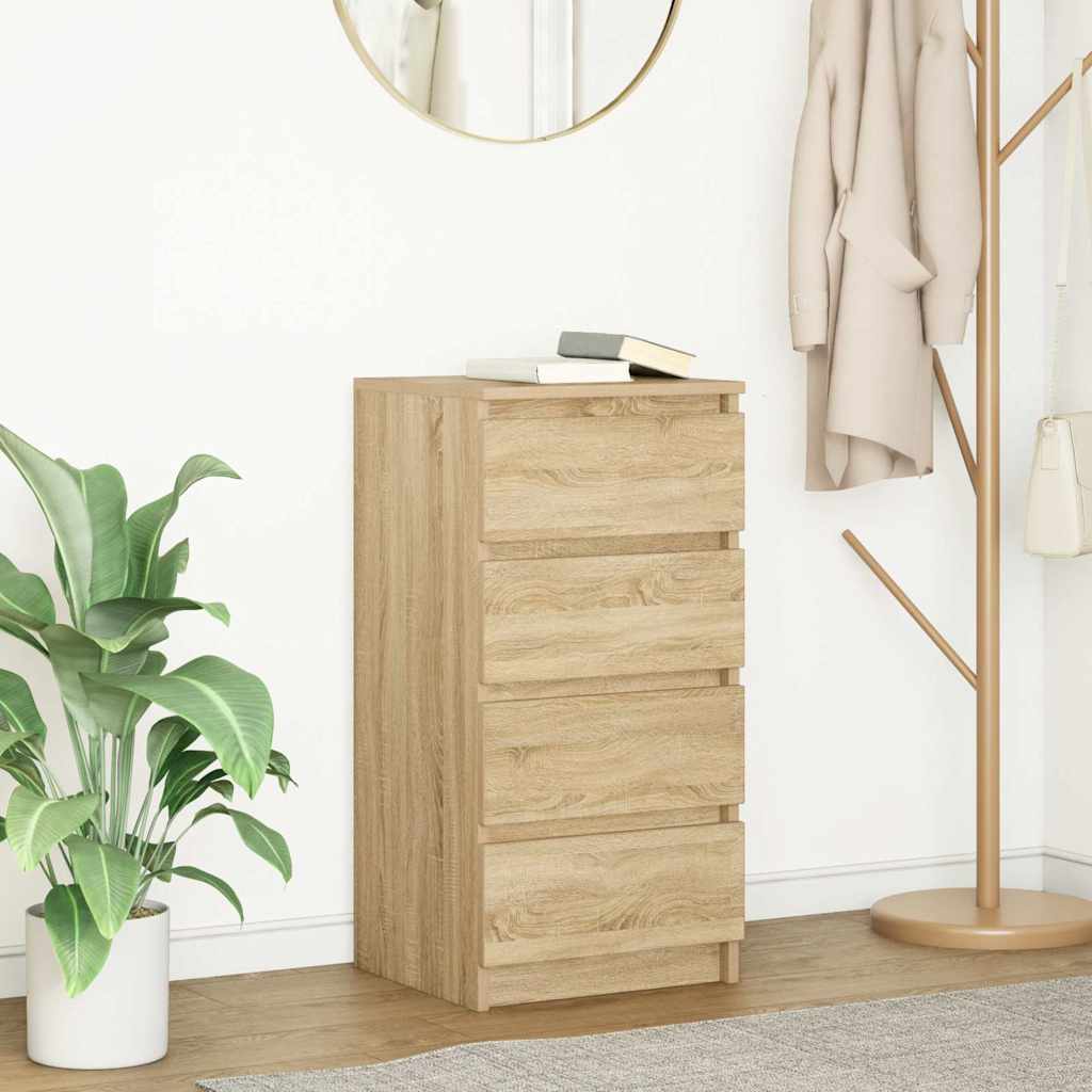 vidaXL Komoda Sonoma Oak 37,5x35x76 cm Drewno klejone