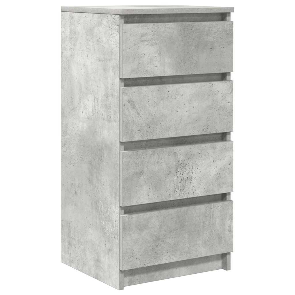 vidaXL Komoda Betonowa Szara 37,5x35x76 cm Drewno klejone