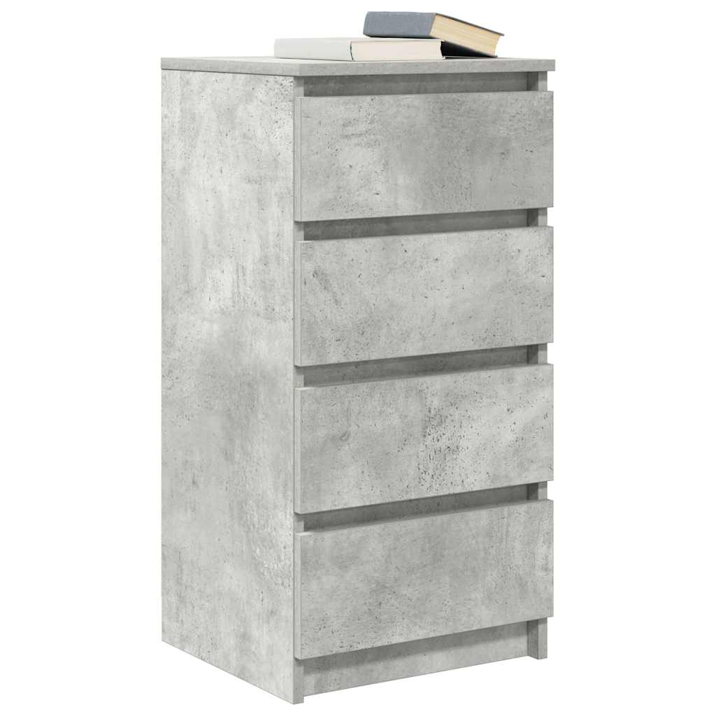 vidaXL Komoda Betonowa Szara 37,5x35x76 cm Drewno klejone