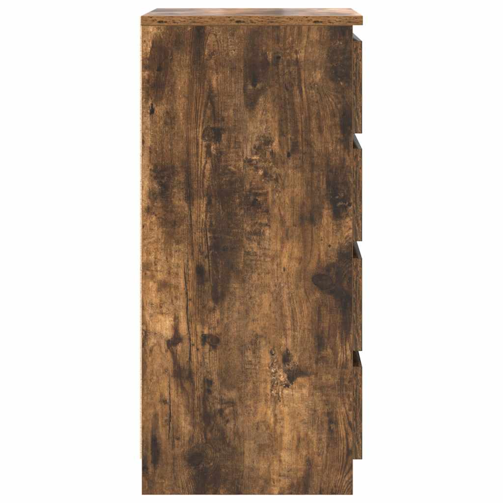 vidaXL Komoda Dąb wędzony 37,5x35x76 cm Drewno klejone
