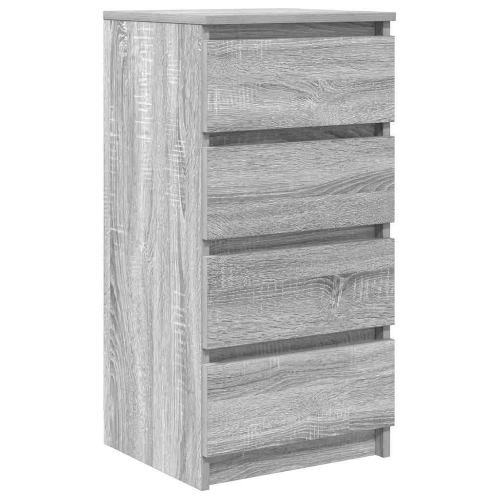 vidaXL Komoda Szara Sonoma 37,5x35x76 cm Drewno klejone