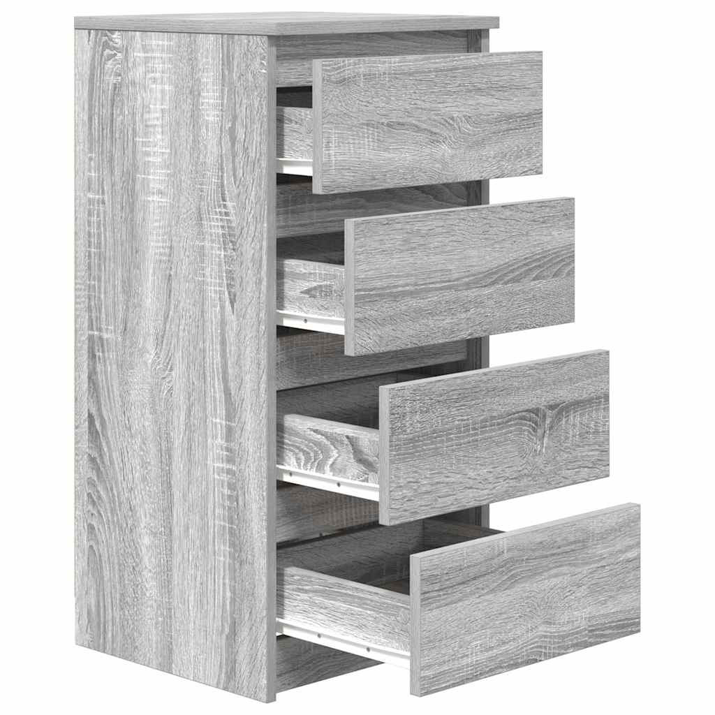 vidaXL Komoda Szara Sonoma 37,5x35x76 cm Drewno klejone