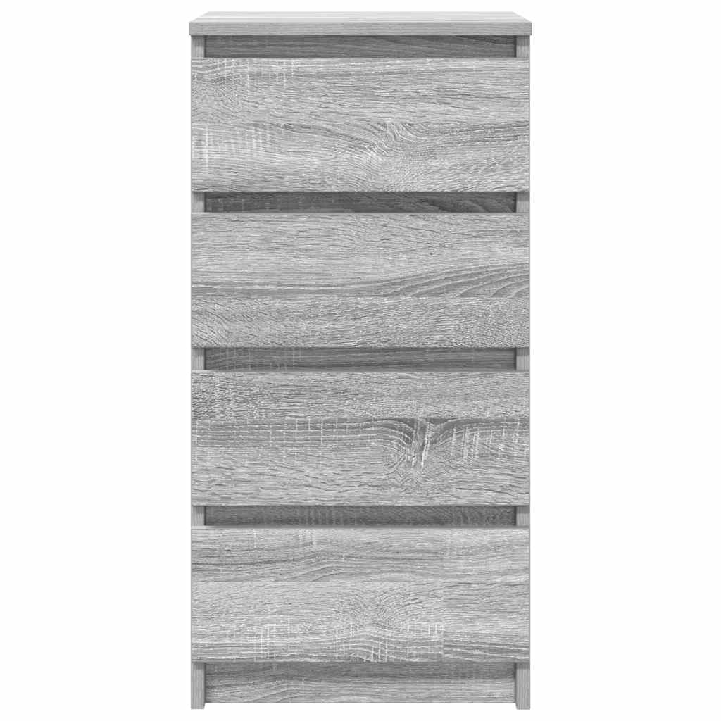 vidaXL Komoda Szara Sonoma 37,5x35x76 cm Drewno klejone