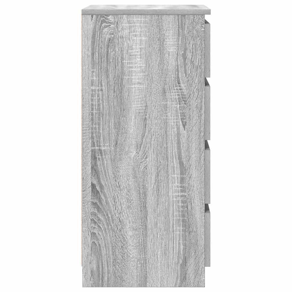 vidaXL Komoda Szara Sonoma 37,5x35x76 cm Drewno klejone