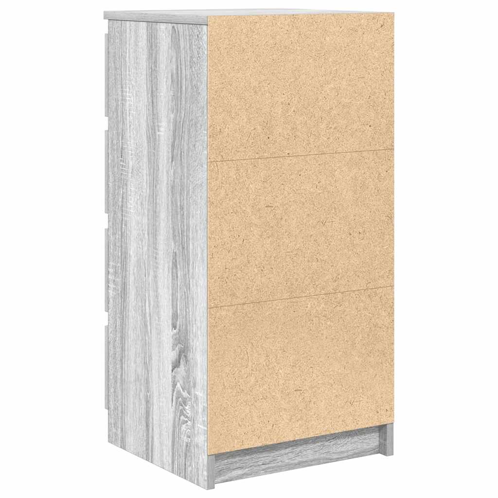 vidaXL Komoda Szara Sonoma 37,5x35x76 cm Drewno klejone