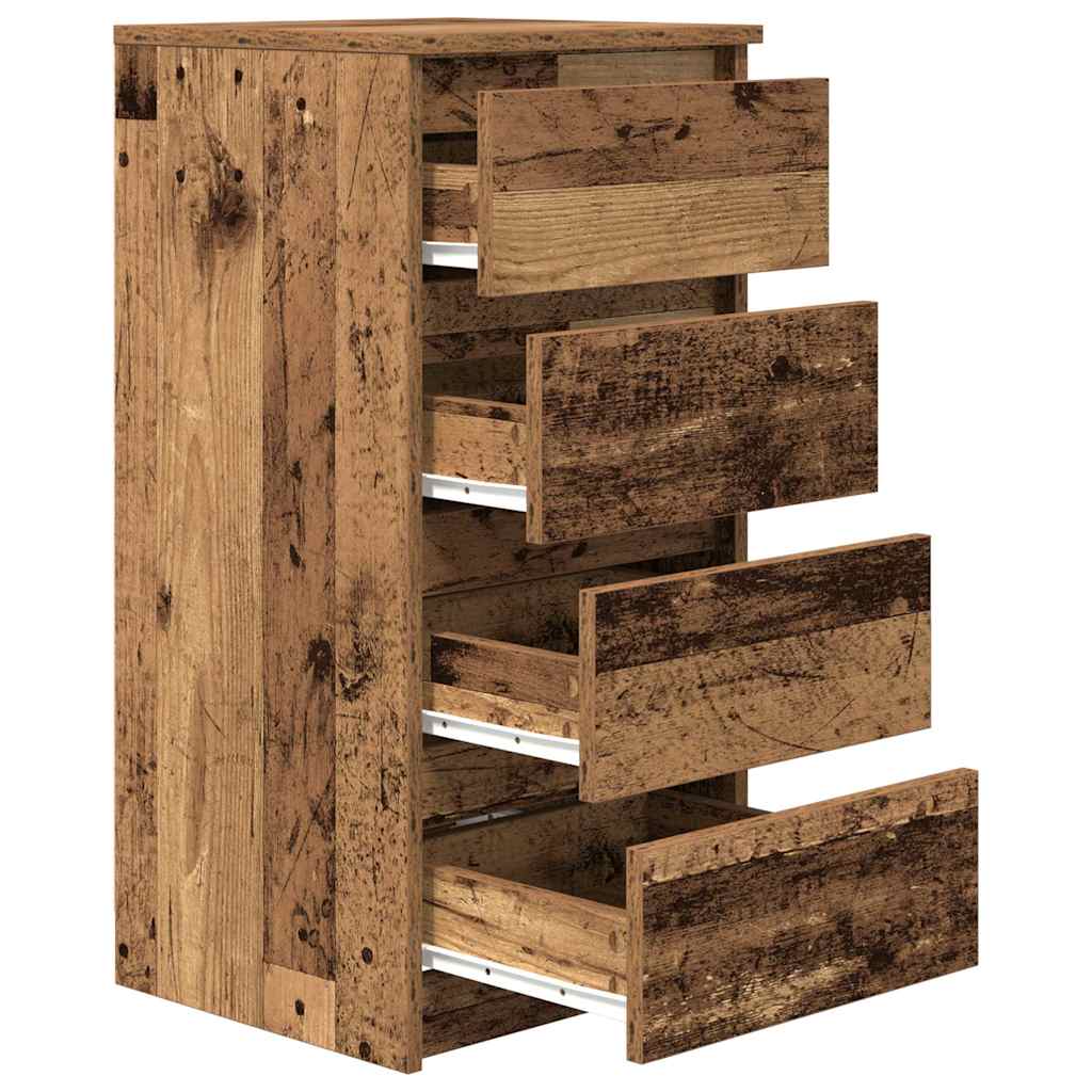 vidaXL Komoda Stare drewno 37,5x35x76 cm Drewno klejone