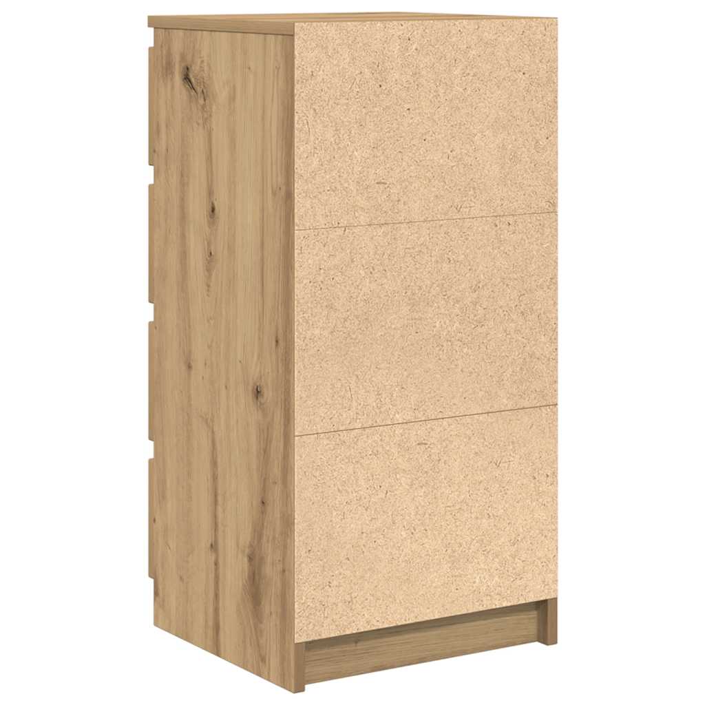 vidaXL Komoda Artisan Dąb 37,5x35x76 cm Drewno klejone