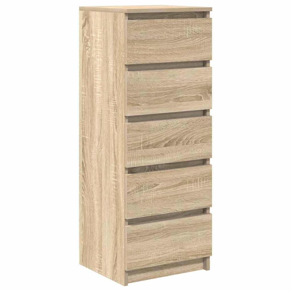 vidaXL Komoda z szufladami Dąb Sonoma 37,5x35x99 cm Drewno klejone