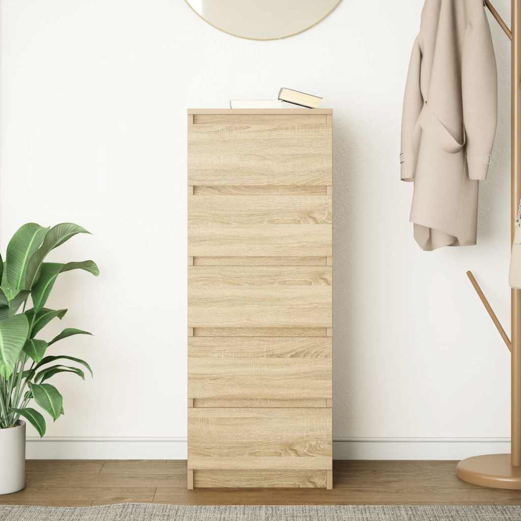 vidaXL Komoda z szufladami Dąb Sonoma 37,5x35x99 cm Drewno klejone