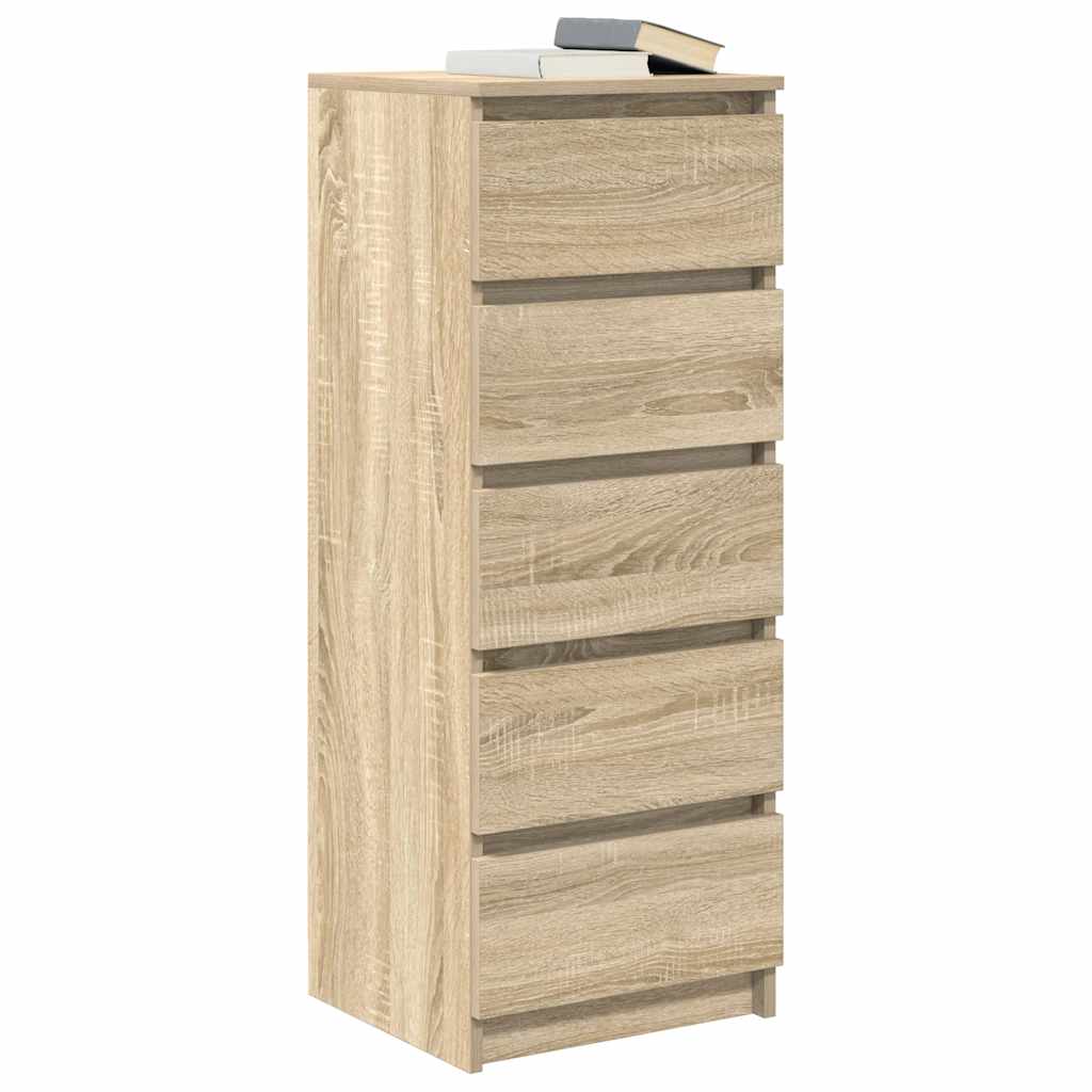 vidaXL Komoda z szufladami Dąb Sonoma 37,5x35x99 cm Drewno klejone